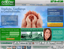 Tablet Screenshot of goloni.com.br